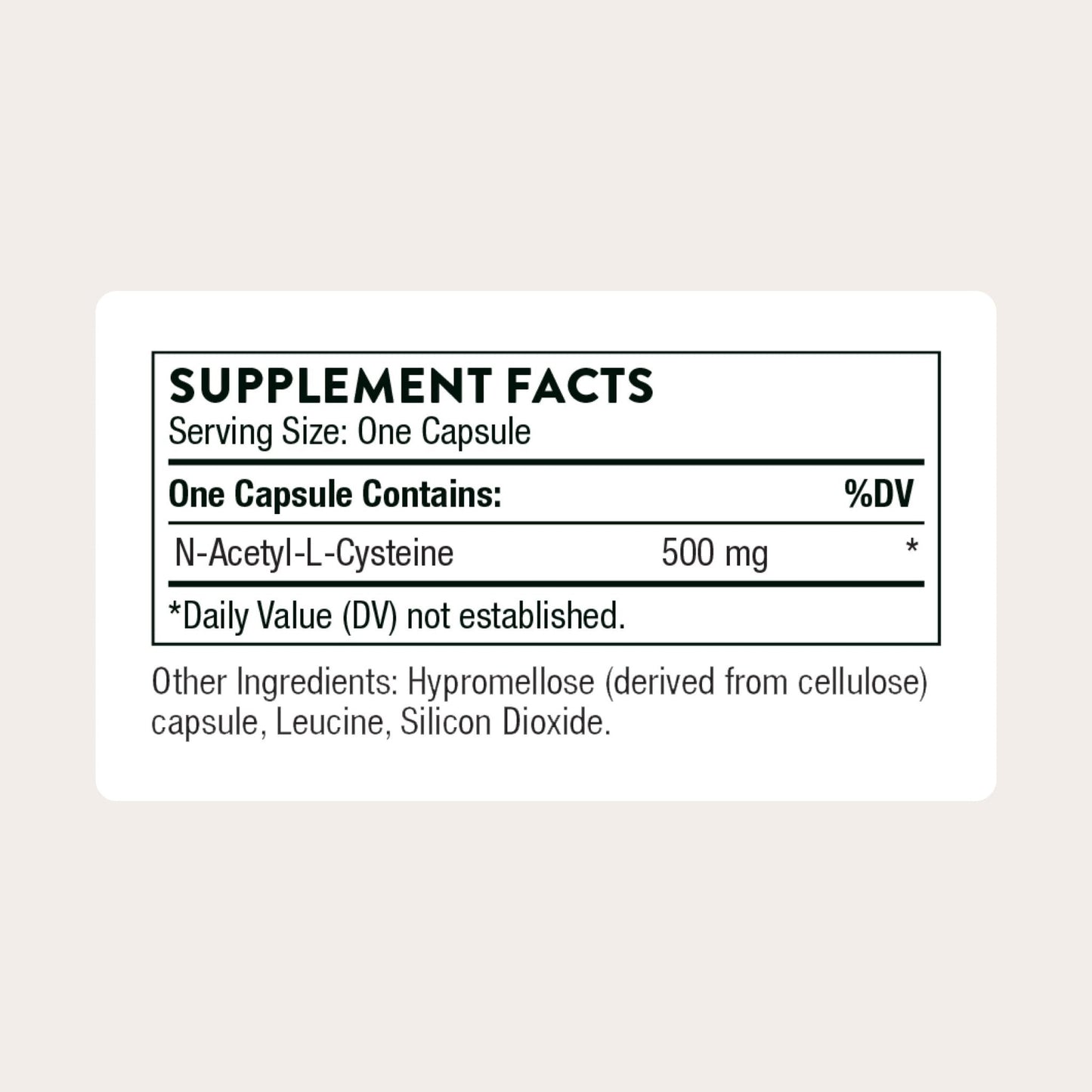 THORNE - NAC - N-Acetylcysteine - 500mg - Supports Respiratory Health & Immune Function - Promotes Liver & Kidney Detox - Maple Wellness Supplements