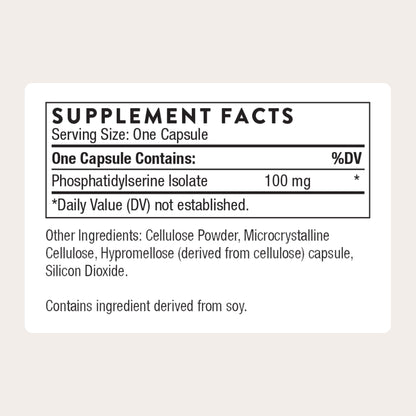 THORNE - Phosphatidylserine - Supports Healthy Brain Function, Memory & Focus - Helps Regulate Cortisol During Stress - Maple Wellness Supplements