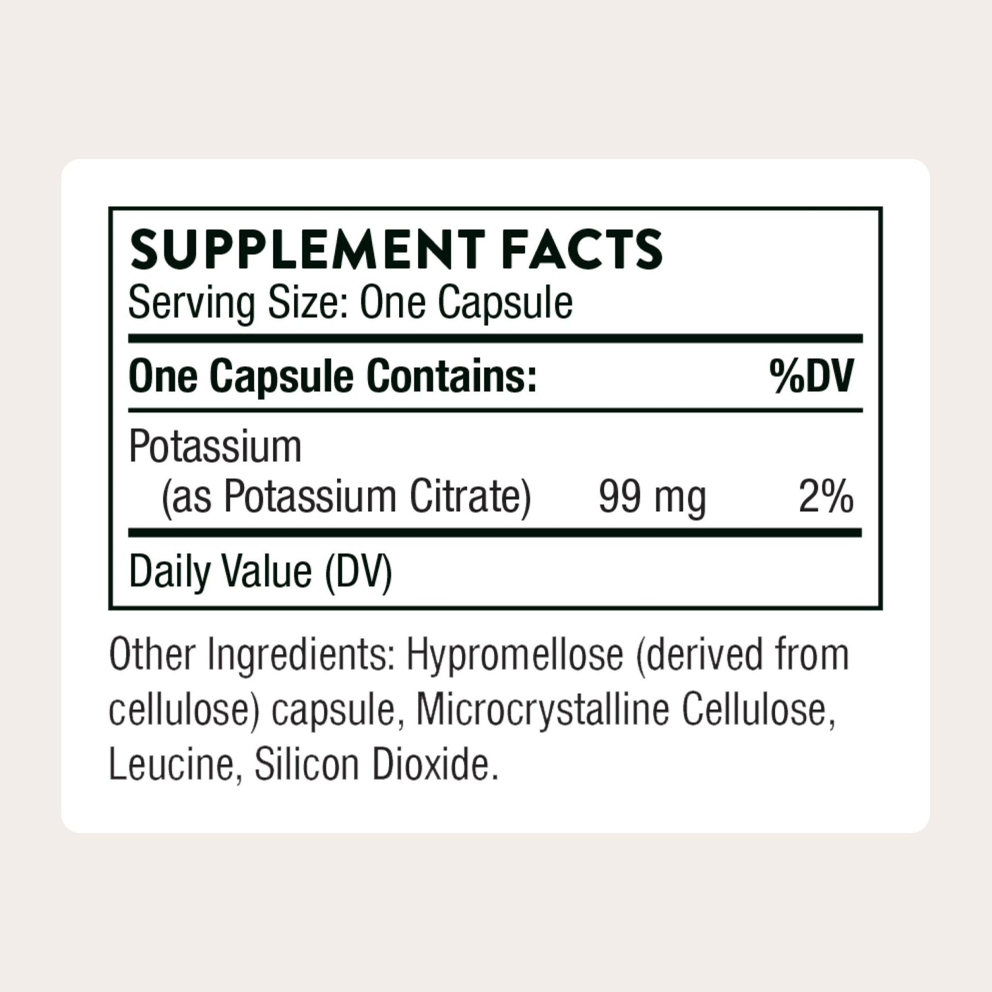 THORNE - Potassium Citrate - Essential Electrolyte Supplement for Muscle Function, Heart Health, Nerve Function & Urinary Tract Health Support* - Third-Party Certified - Gluten-Free - 90 Capsules - Maple Wellness Supplements