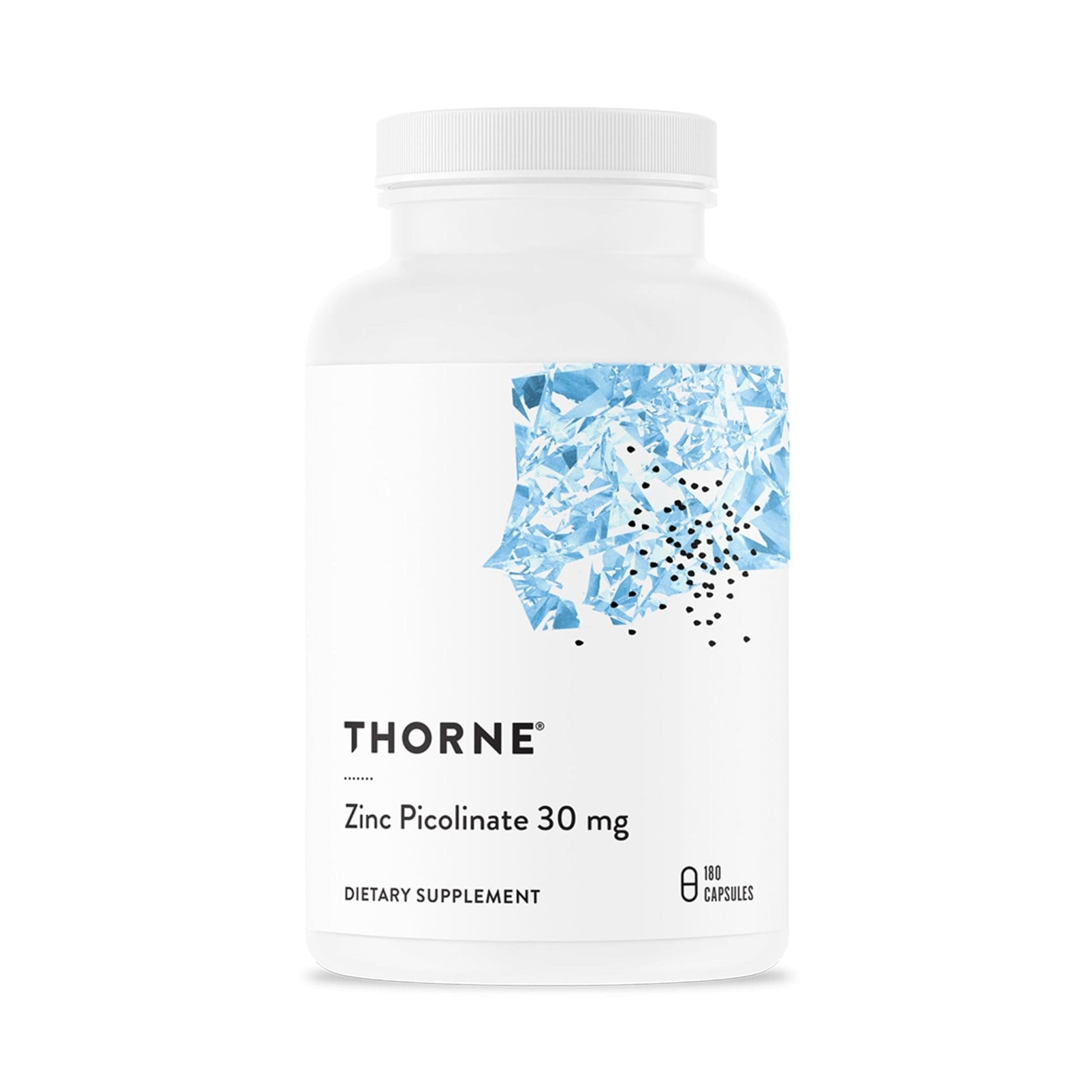 Thorne Research - Zinc Picolinate 30 mg - Well-Absorbed Zinc Supplement for Growth and Immune Function - 180 Capsules - Maple Wellness Supplements