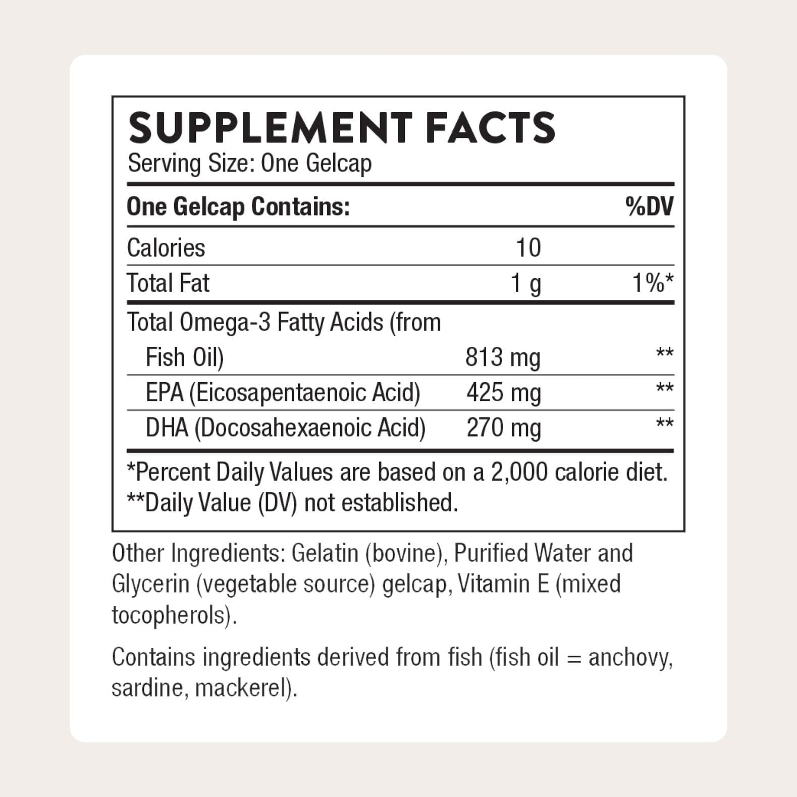 THORNE - Super EPA - Omega-3 Fish Oil Supplement with EPA & DHA from Sustainably Sourced Fish - Supports Brain, Skin, Joint & Heart Health* - Third-Party Certified - Maple Wellness Supplements