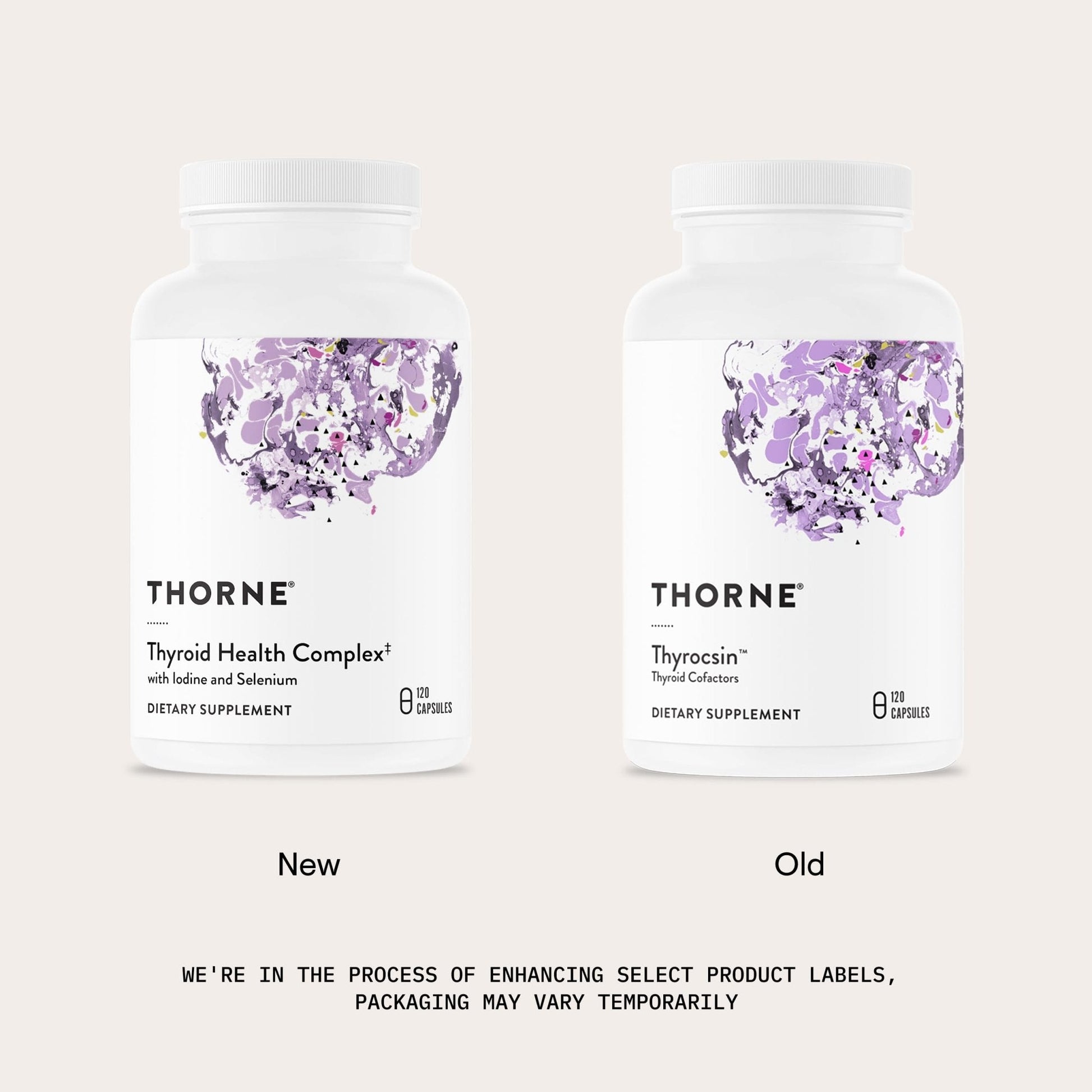 THORNE - Thyroid Health Complex (Formerly Thyrocsin) - Thyroid Cofactors for Thyroid Function Support* - Vitamins B12, C & E, Ashwagandha, Iodine, Zinc, Selenium, Copper & L-Tyrosine - 60 Servings - Maple Wellness Supplements