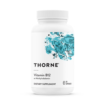 THORNE - Vitamin B12 - as Methylcobalamin - Supports Heart & Nerve Health, Blood Cell Function, Restful Sleep & Methylation* - Third-Party Certified - Maple Wellness Supplements