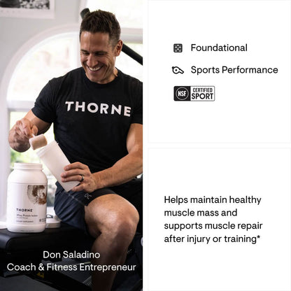 THORNE Whey Protein Isolate - 21 Grams of Easy-to-Digest Whey Protein Powder - Maple Wellness Supplements