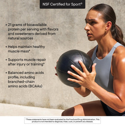 THORNE - Whey Protein Isolate - 21 Grams of Easy-to-Digest Whey Protein Powder - NSF Certified for Sport - Vanilla - 13.79 Ounces - 14 Packets - Maple Wellness Supplements
