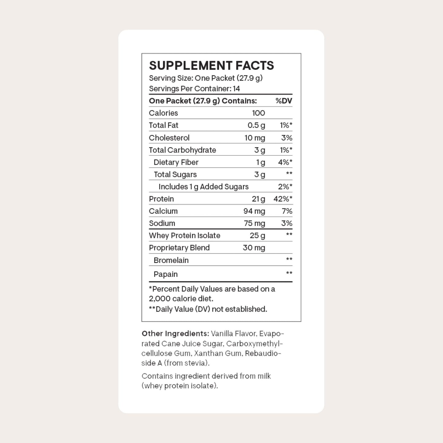 THORNE - Whey Protein Isolate - 21 Grams of Easy-to-Digest Whey Protein Powder - NSF Certified for Sport - Vanilla - 13.79 Ounces - 14 Packets - Maple Wellness Supplements