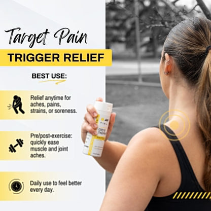 TIDL Cryotherapy Pain Relief Spray, 3 Oz (Pack of 2) Max Strength for Fast-Acting Muscle, Joint & Neck Pain Relief, Plant-Based Menthol & Camphor Pain Reliever, Quick Drying Formula - Maple Wellness Supplements