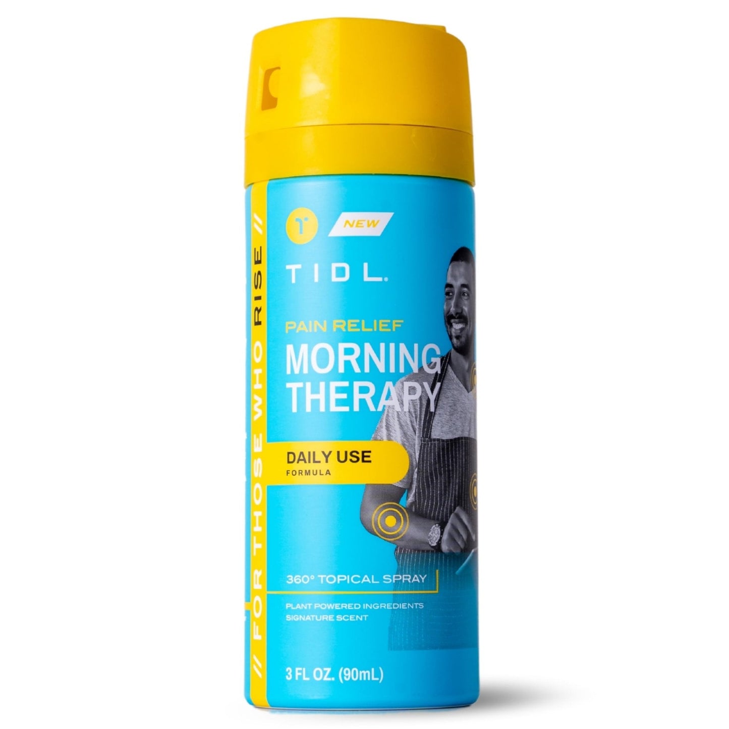 TIDL Pain Relief Spray, 3 Oz, Refreshing Morning Therapy for Muscle, Joint & Neck Pain Relief, Energizing, Plant-Based Menthol & Camphor Pain Reliever, Quick Drying Formula - Maple Wellness Supplements