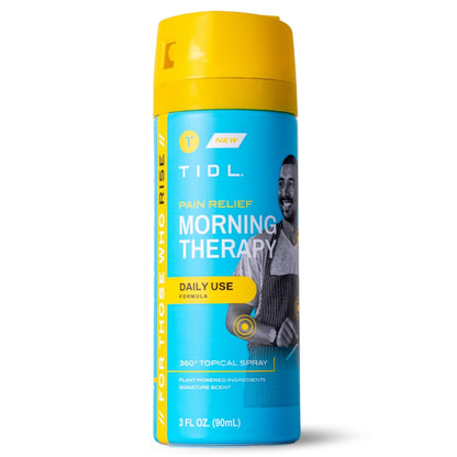 TIDL Pain Relief Spray, 3 Oz, Refreshing Morning Therapy for Muscle, Joint & Neck Pain Relief, Energizing, Plant-Based Menthol & Camphor Pain Reliever, Quick Drying Formula - Maple Wellness Supplements
