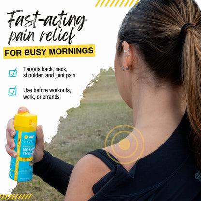 TIDL Pain Relief Spray, 3 Oz, Refreshing Morning Therapy for Muscle, Joint & Neck Pain Relief, Energizing, Plant-Based Menthol & Camphor Pain Reliever, Quick Drying Formula - Maple Wellness Supplements