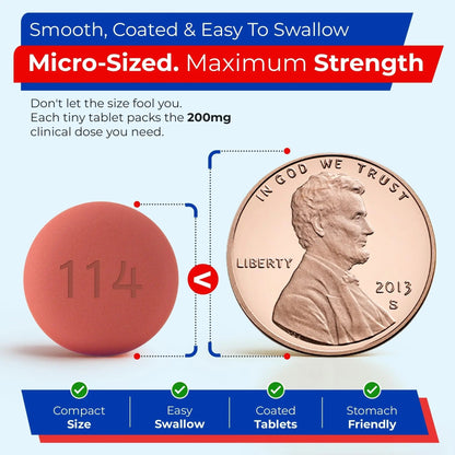 TIME-Cap Labs 200 Tablets Ibuprofen 200mg Coated - Pain Reliever & Fever Reducer (NSAID) for Adults, Helps with Headache, Back Pain, Muscle Aches, Toothaches, Menstrual Cramps & Minor Arthritis Pain - Maple Wellness Supplements