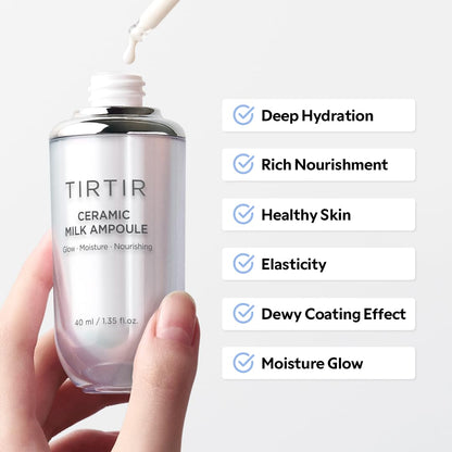 TIRTIR Ceramic Milk Ampoule (1.01 Fl Oz) - Maple Wellness Supplements