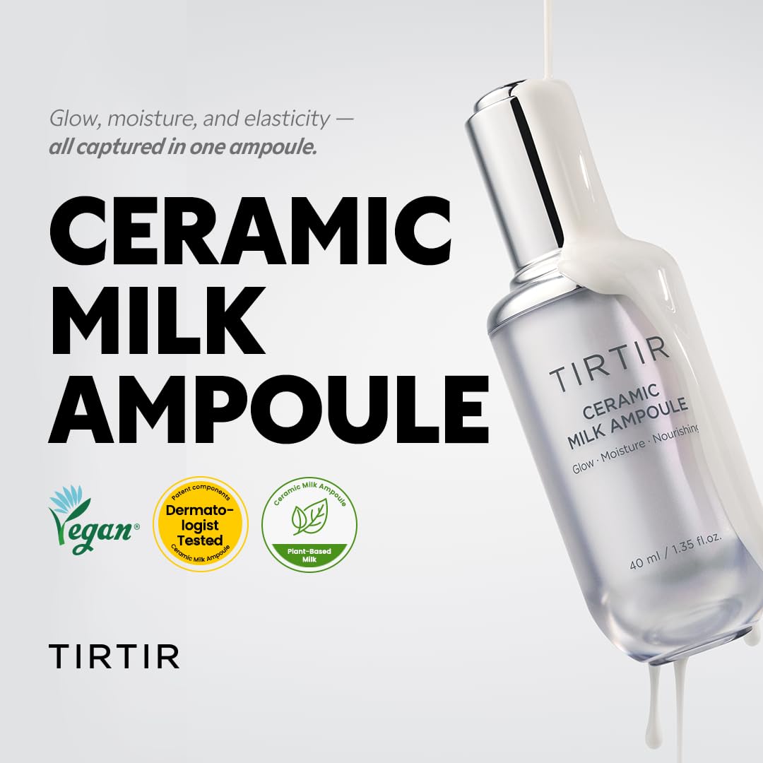 TIRTIR Ceramic Milk Ampoule (1.35 Fl Oz) - Maple Wellness Supplements