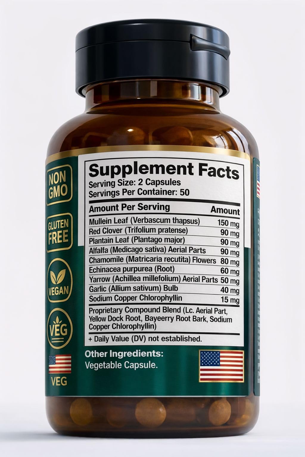 TitanVex Lymphaid - Lymphatic Drainage Supplement 100 Vegan Capsules, Herbal Lymphatic Support with Echinacea and Dandelion, Antioxidant, Respiratory and Urinary Wellbeing - Maple Wellness Supplements