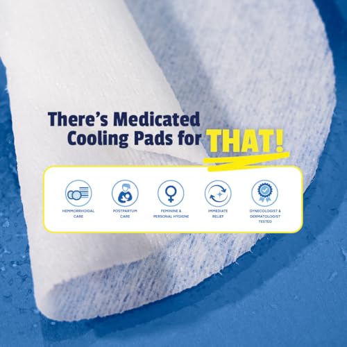 T.N. Dickinson’s Medicated Cooling Pads with Witch Hazel and Aloe | Hemorrhoid Treatment, Postpartum Care, Feminine & Rectal Relief | 100 Rounds - Maple Wellness Supplements