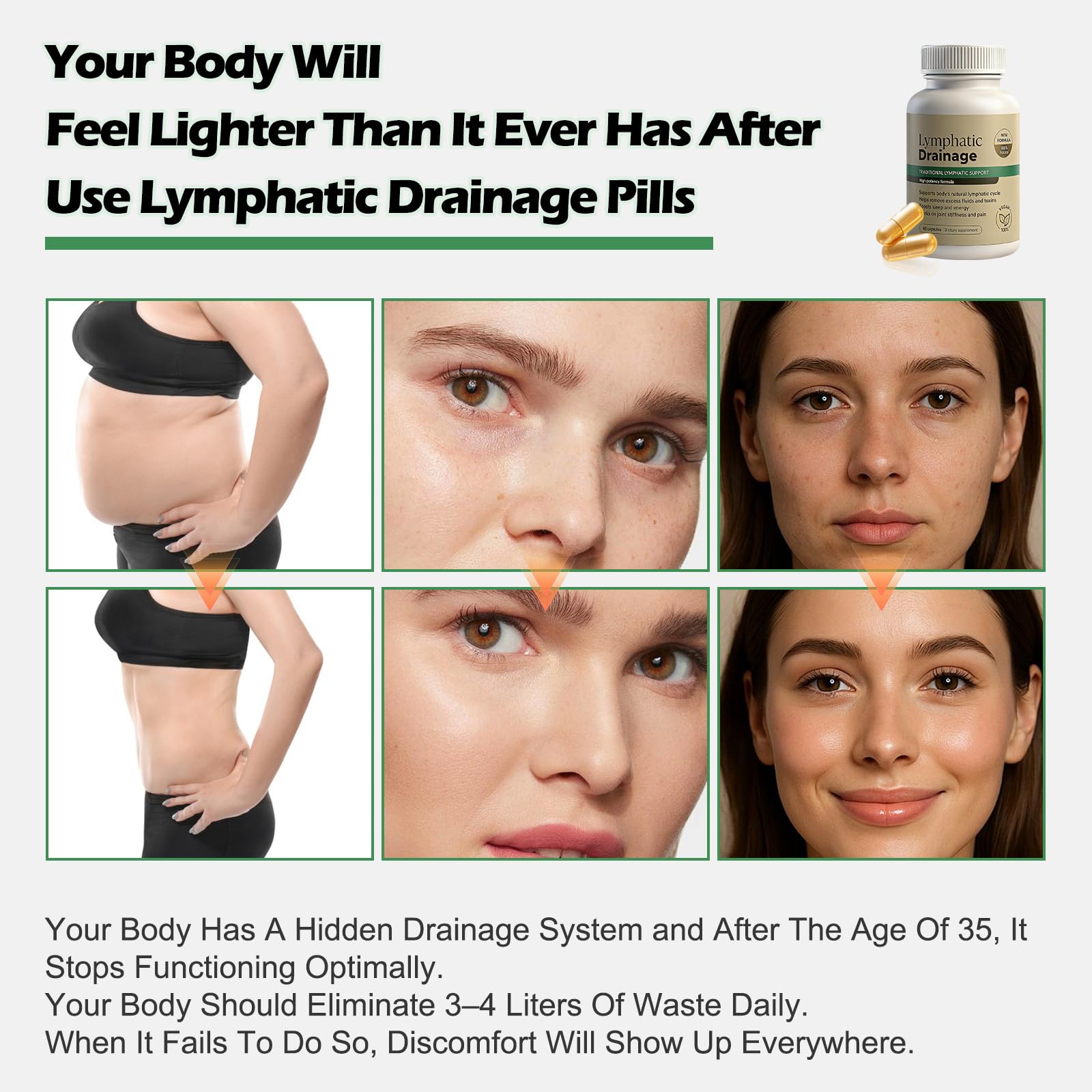 Tnaasmais Lymphatic Drainage Capsules, New Maximum Potency Formula with Dandelion Extract, Lymphatic Drainage Supplement for Fast-Absorbing, Immune Boost, Natural Ingredients, Vegan, 60 Capsules - Maple Wellness Supplements