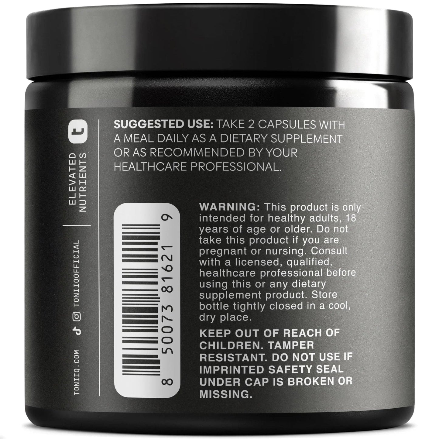 Toniiq 46,620 mg Olive Leaf Extract Complex – with 85% Oleanolic Acid, 50% Oleuropein & 20% Hydroxytyrosol - 50:1 Extract Ratio – 1000mg Extract Per Serving – Third-Party Tested – 120 Capsules - Maple Wellness Supplements