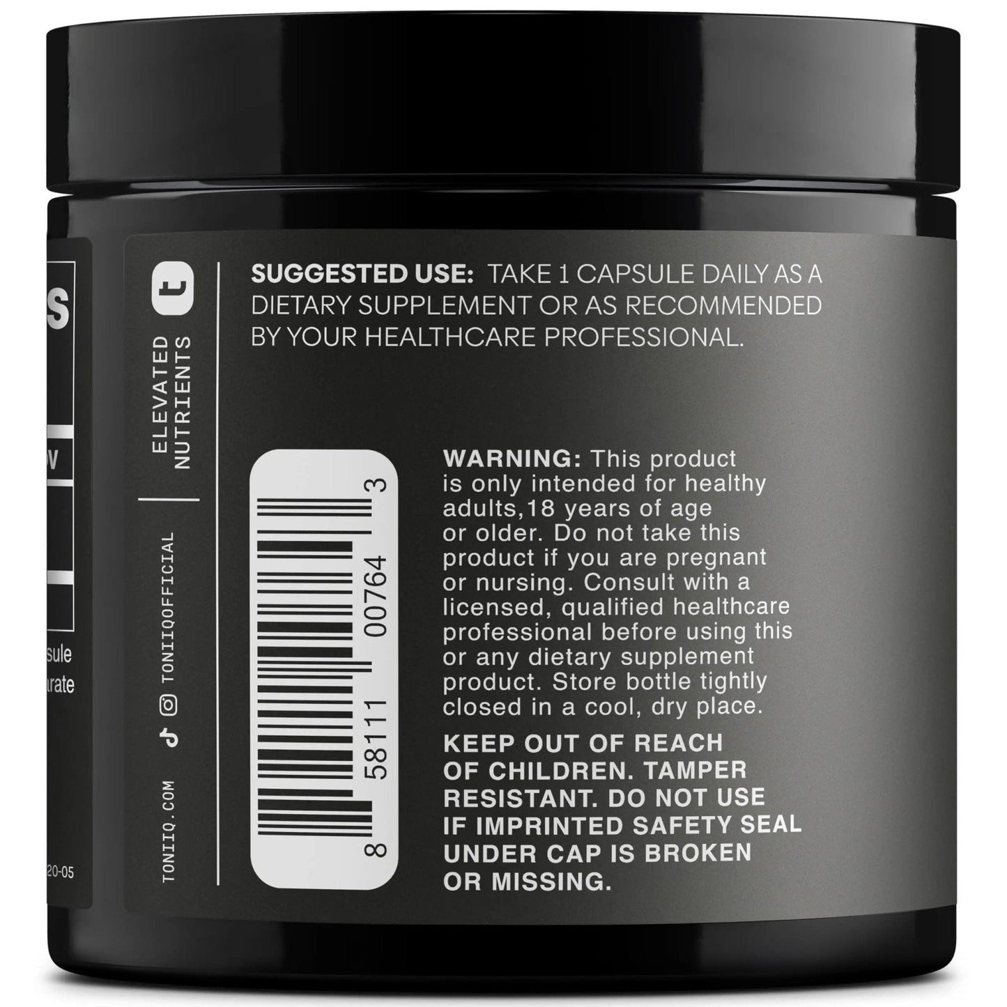 Toniiq 99%+ 20mg Supplement - Ultra High Purity PQQ 20mg Concentrated Formula - PQQ 20 mg 120 Capsules - Pyrroloquinoline Quinone Supplement - 1 Capsule Serving - Vegetarian Capsules - Maple Wellness Supplements