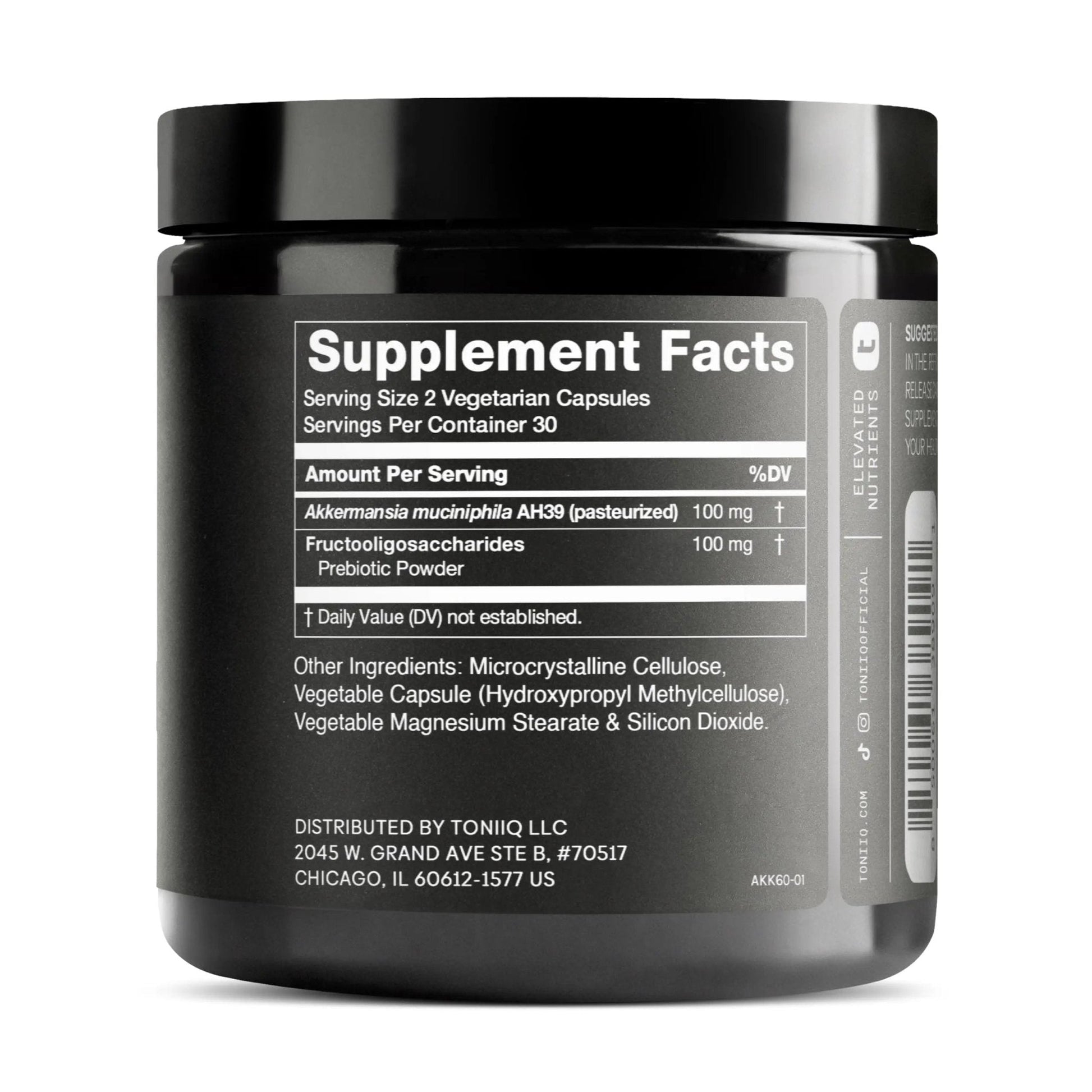 Toniiq Akkermansia Probiotic – 10 Billion TFU – Supports Gut Health & GLP-1 Activity - Maple Wellness Supplements