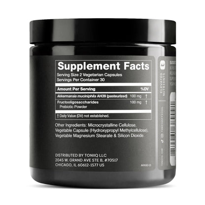Toniiq Akkermansia Probiotic – 10 Billion TFU – Supports Gut Health & GLP-1 Activity - Maple Wellness Supplements