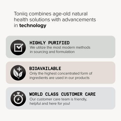 Toniiq Bacopa - Ultra High Potency 45:1 Extract with 75% Bacosides - Highly Concentrated - Third-Party Lab Tested - 90 Capsules - Maple Wellness Supplements