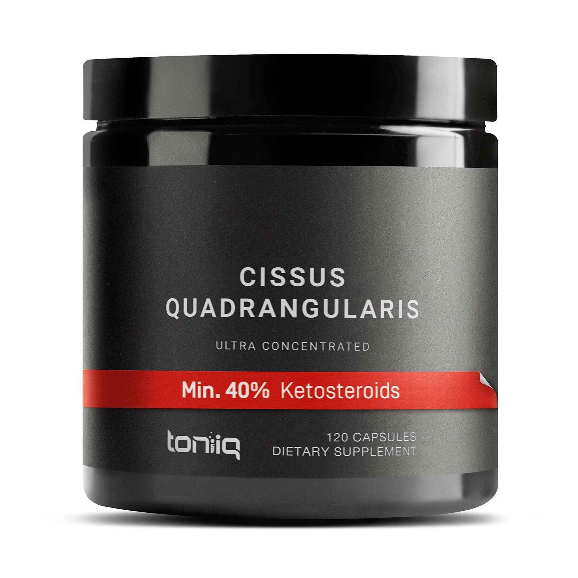 Toniiq Cissus Quadrangularis Capsules - Min. 40% Ketosteroids - Ultra High Strength Tendon and Joint Support Supplement - 1200mg Concentrated Cissus Extract - Wild Harvested in India - 120 Caps - Maple Wellness Supplements