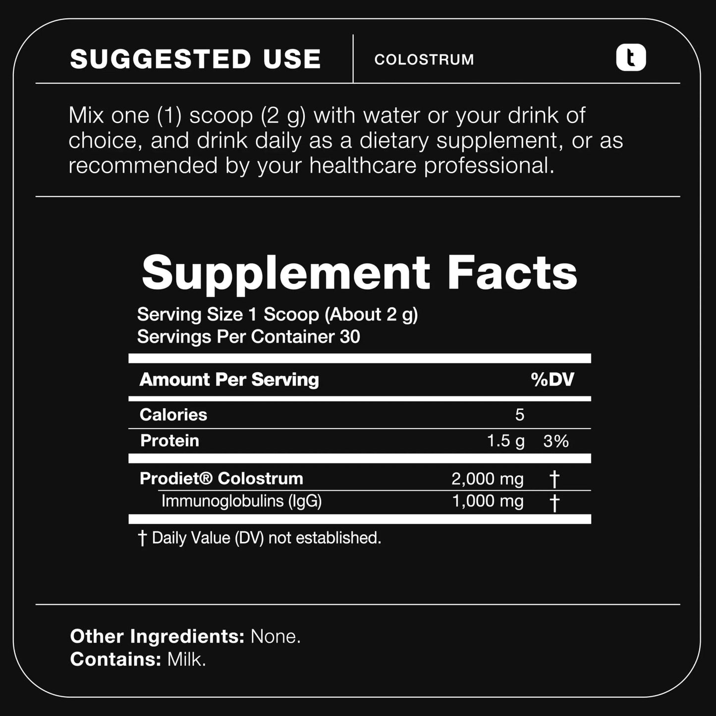 Toniiq Colostrum Powder – Ultra High Potency 50% IgG Concentrate – Farm-to-Jar Traceable French Colostrum – Microfiltered for Purity – Third-Party Lab Verified – 30 Servings - Maple Wellness Supplements