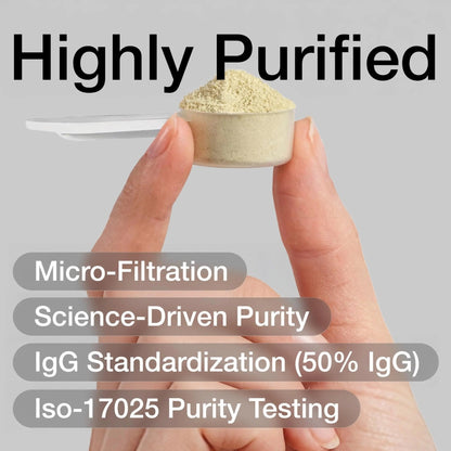 Toniiq Colostrum Powder – Ultra High Potency 50% IgG Concentrate – Farm-to-Jar Traceable French Colostrum – Microfiltered for Purity – Third-Party Lab Verified – 30 Servings - Maple Wellness Supplements