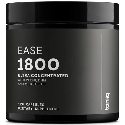 Toniiq Ease with DHM - Full Liver Support for a Night Out - 120 Capsules - 50x Super Concentrated Extract - Maple Wellness Supplements