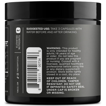 Toniiq Ease with DHM - Full Liver Support for a Night Out - 120 Capsules - 50x Super Concentrated Extract - Maple Wellness Supplements