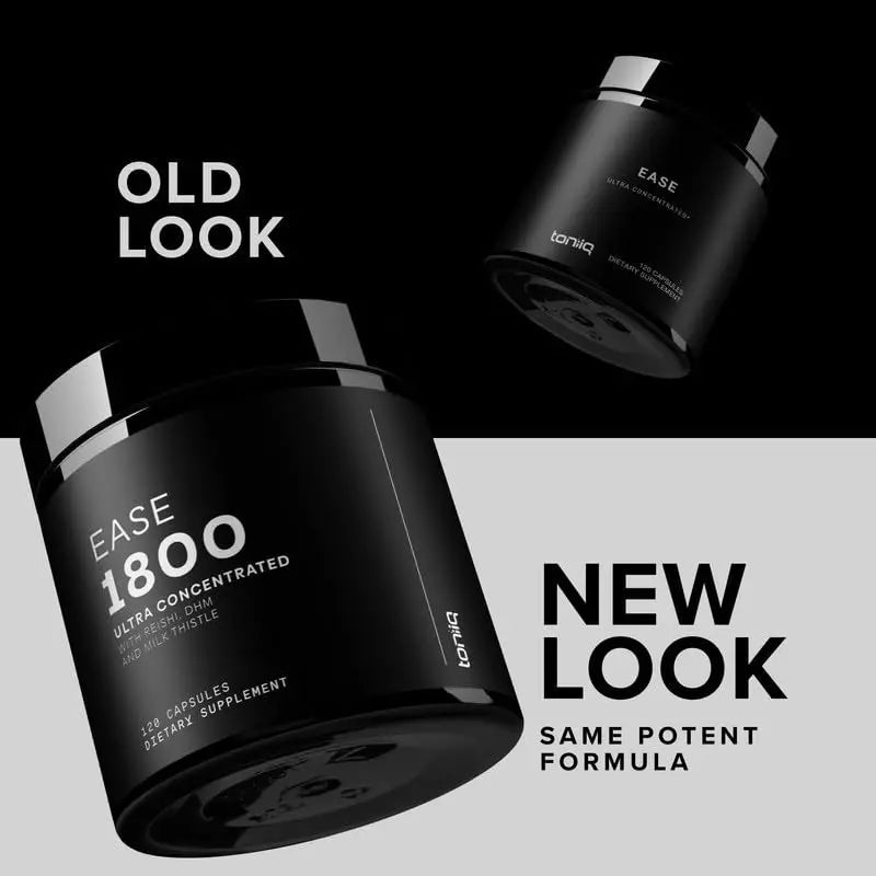 Toniiq Ease with DHM - Full Liver Support for a Night Out - 120 Capsules - 50x Super Concentrated Extract - Maple Wellness Supplements