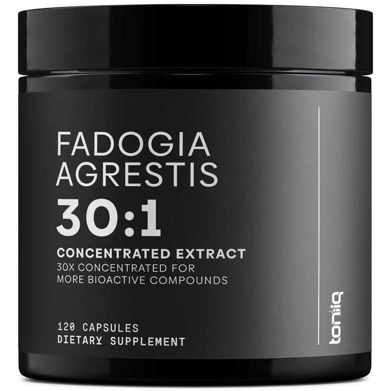 Toniiq Fadogia Agrestis - Ultra High Potency 30:1 Extract - 1200mg Per Serving - Highly Concentrated - Third-Party Lab Tested - 120 Capsules - Maple Wellness Supplements