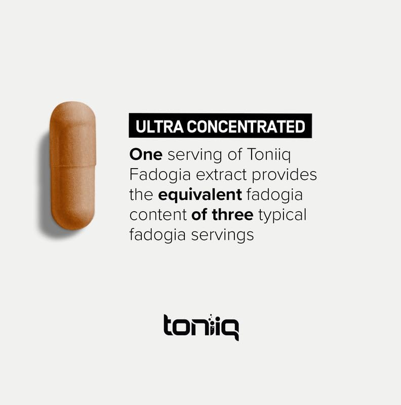 Toniiq Fadogia Agrestis - Ultra High Potency 30:1 Extract - 1200mg Per Serving - Highly Concentrated - Third-Party Lab Tested - 120 Capsules - Maple Wellness Supplements