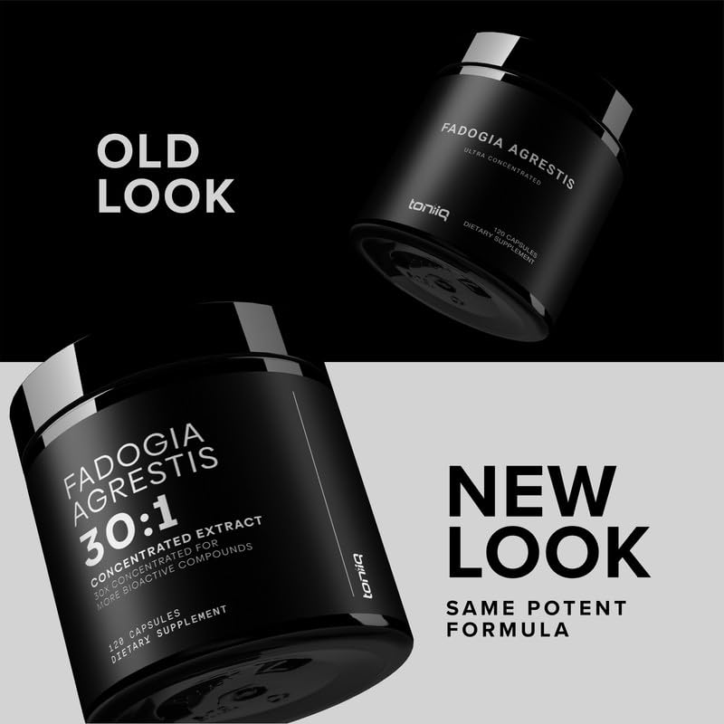 Toniiq Fadogia Agrestis - Ultra High Potency 30:1 Extract - 1200mg Per Serving - Highly Concentrated - Third-Party Lab Tested - 120 Capsules - Maple Wellness Supplements