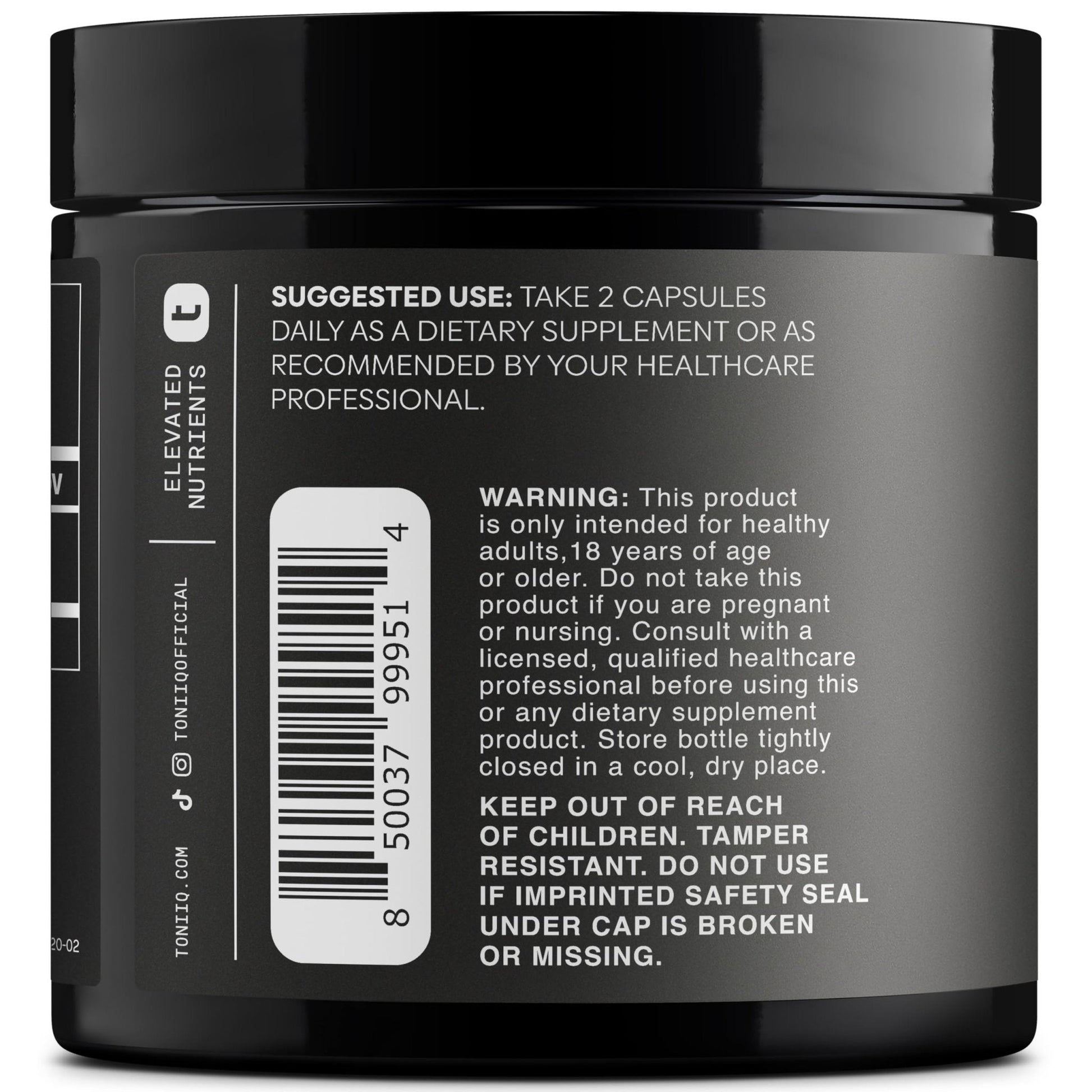 Toniiq Fadogia Agrestis - Ultra High Potency 30:1 Extract - 1200mg Per Serving - Highly Concentrated - Third-Party Lab Tested - 120 Capsules - Maple Wellness Supplements