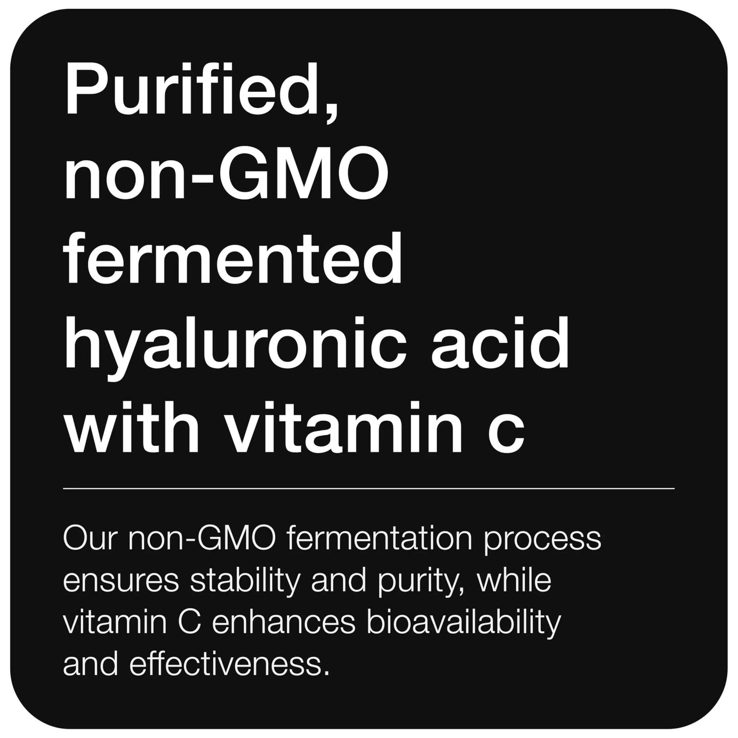 Toniiq Hyaluronic Acid Supplements – Lab Tested 95% Ultra High Purity – Fermented and Bioavailable with Vitamin C – Third Party Lab Tested – 360 Capsules - Maple Wellness Supplements