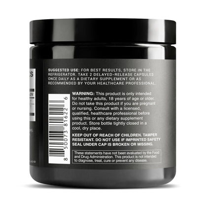 Toniiq Lactobacillus Plantarum – 100 Billion CFU High-Strength Single-Strain Probiotic with FOS – Delayed-Release Veggie Capsules – Third-Party Tested Potency – 60 Capsules - Maple Wellness Supplements