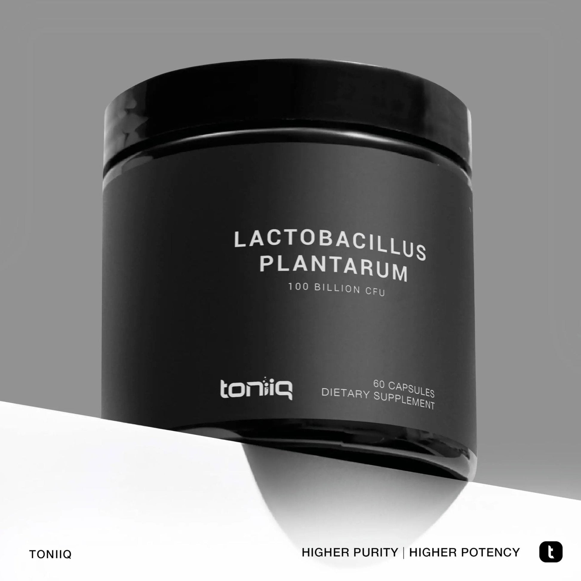 Toniiq Lactobacillus Plantarum – 100 Billion CFU High-Strength Single-Strain Probiotic with FOS – Delayed-Release Veggie Capsules – Third-Party Tested Potency – 60 Capsules - Maple Wellness Supplements