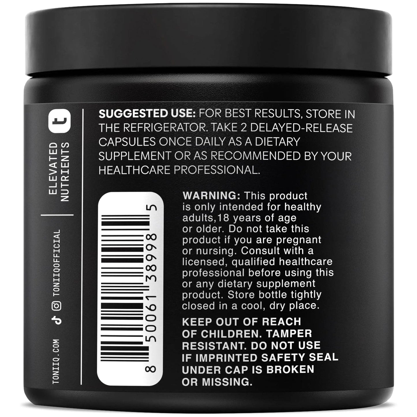 Toniiq Lactobacillus Rhamnosus – Ultra High Strength 100B CFU with Prebiotic FOS – Delayed Release Capsules – Third-Party Lab Tested – 60 Capsules - Maple Wellness Supplements
