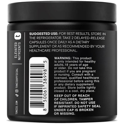 Toniiq Lactobacillus Rhamnosus – Ultra High Strength 100B CFU with Prebiotic FOS – Delayed Release Capsules – Third-Party Lab Tested – 60 Capsules - Maple Wellness Supplements