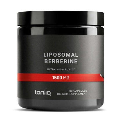 Toniiq Liposomal Berberine – High-Strength 1,500mg Complex with LipoAvail® Liposomal Berberine Supplement with Cinnamon, Milk Thistle & Chromium – Third-Party Tested – 90 Capsules - Maple Wellness Supplements