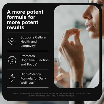 Toniiq Liposomal NAD+ and Resveratrol Supplement - 1500mg Ultra High Strength NAD Supplement - Clinically Studied Ingredients with Patented RiaGev-WS™, Resveratrol, and Niacin - 60 Capsules - Maple Wellness Supplements