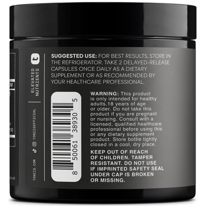 Toniiq Mens Probiotic with 20 Verified Strains – 200 Bilion CFU + 200mg FOS Prebiotic – Mens Probiotics for Gut Health - Cold-Chain & Delayed-Release – Lab-Tested Synbiotic Formula - Maple Wellness Supplements