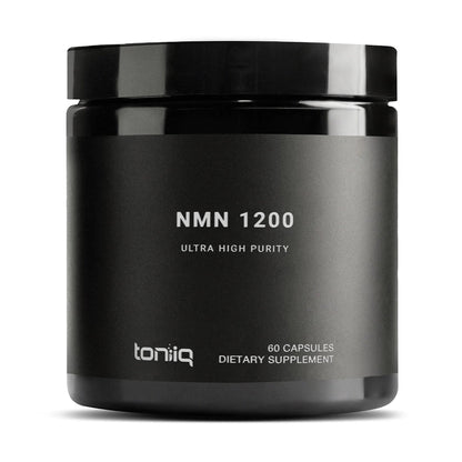 Toniiq NMN Supplement 1200mg - Third Party Tested Stabilized Capsules - 98% Highly Purified for NAD + - 60 Capsules Nicotinamide Mononucleotide Booster Supplement - Maple Wellness Supplements