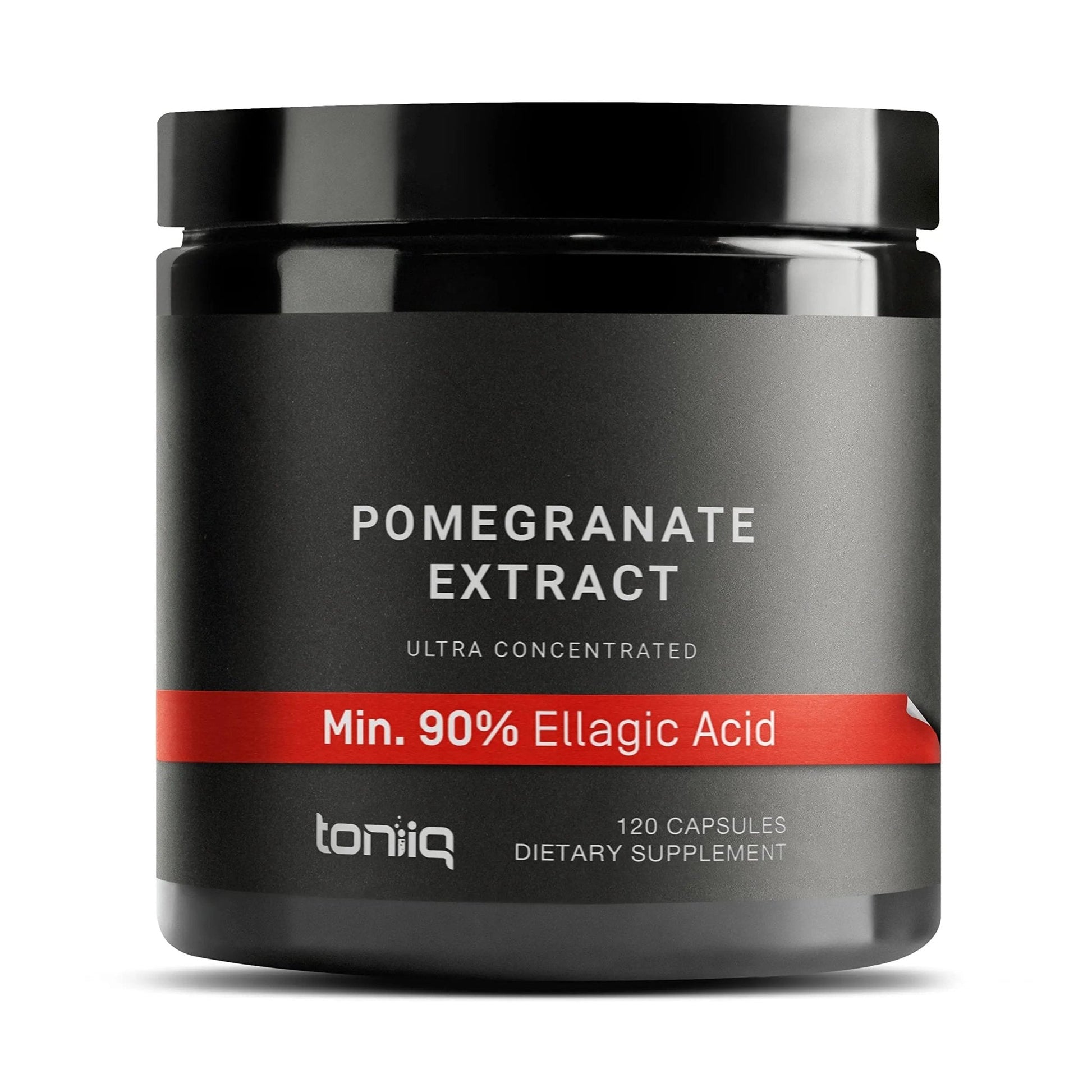 Toniiq Pomegranate Extract - Ultra High Potency 35:1 Extract with 90% Ellagic Acid - Highly Concentrated - Third-Party Lab Tested - 120 Capsules - Maple Wellness Supplements