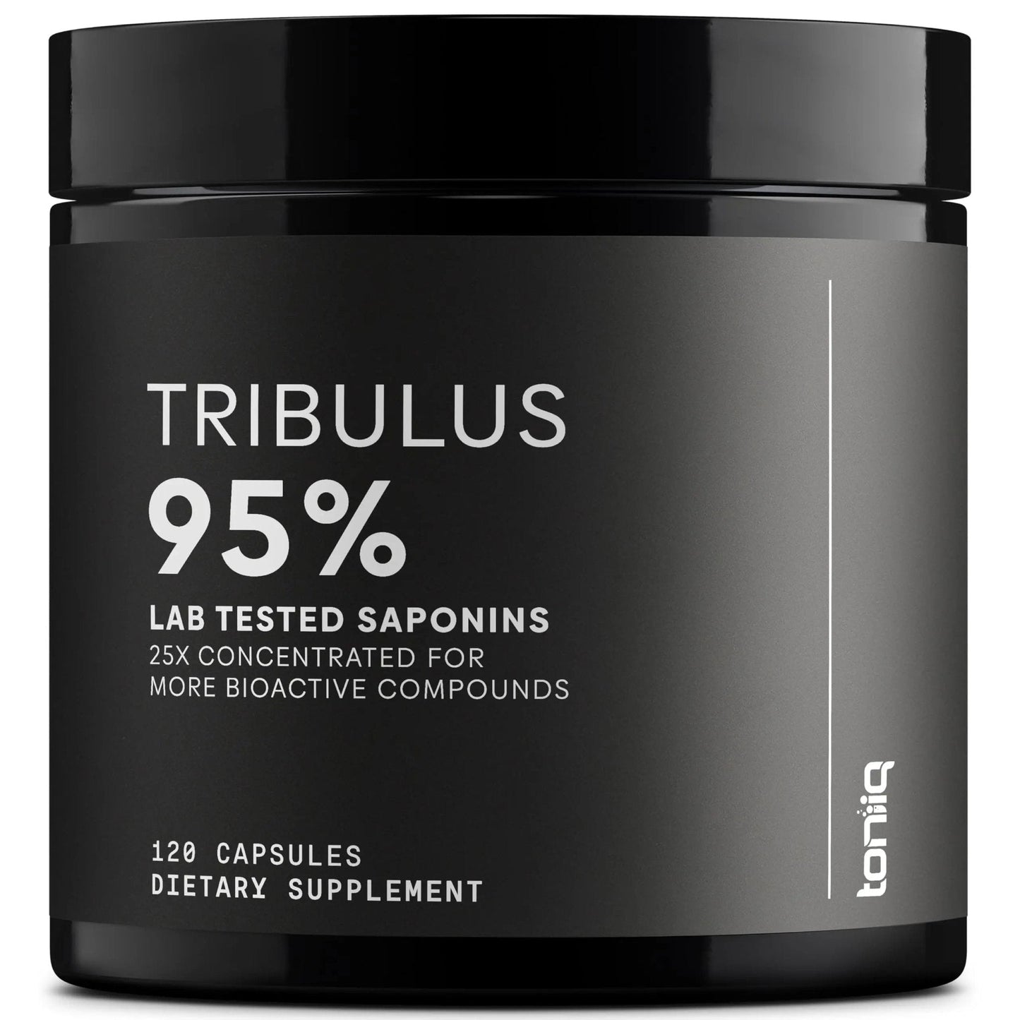 Toniiq Tribulus Terrestris for Men - Ultra High Potency 25:1 Extract with 95% Saponins - 1300mg Pure & Concentrated Formula - Third-Party Lab Tested for Purity & Quality - 120 Capsules - Maple Wellness Supplements