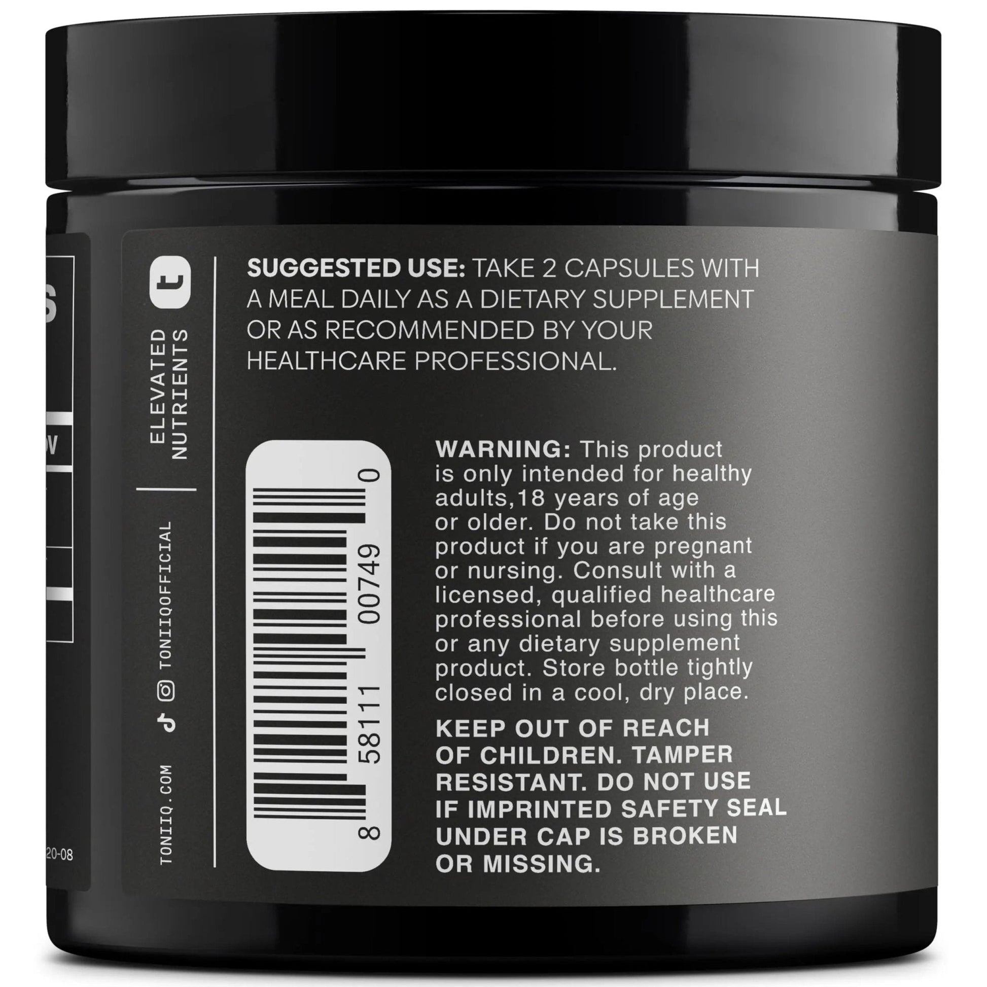 Toniiq Tribulus Terrestris for Men - Ultra High Potency 25:1 Extract with 95% Saponins - 1300mg Pure & Concentrated Formula - Third-Party Lab Tested for Purity & Quality - 120 Capsules - Maple Wellness Supplements