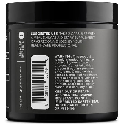 Toniiq Tribulus Terrestris for Men - Ultra High Potency 25:1 Extract with 95% Saponins - 1300mg Pure & Concentrated Formula - Third-Party Lab Tested for Purity & Quality - 120 Capsules - Maple Wellness Supplements