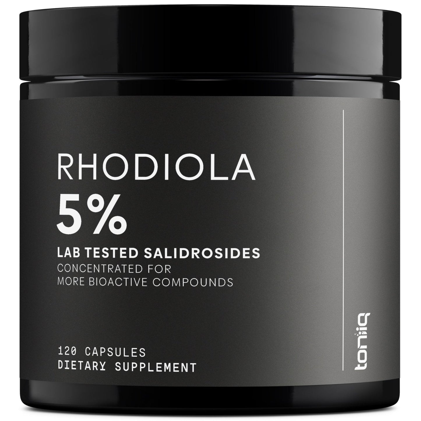 Toniiq Triple-Strength 600mg Rhodiola Rosea - 120 Capsules - 5% Salidroside Concentrated Extract - Highly Purified and Bioavailable - Maple Wellness Supplements