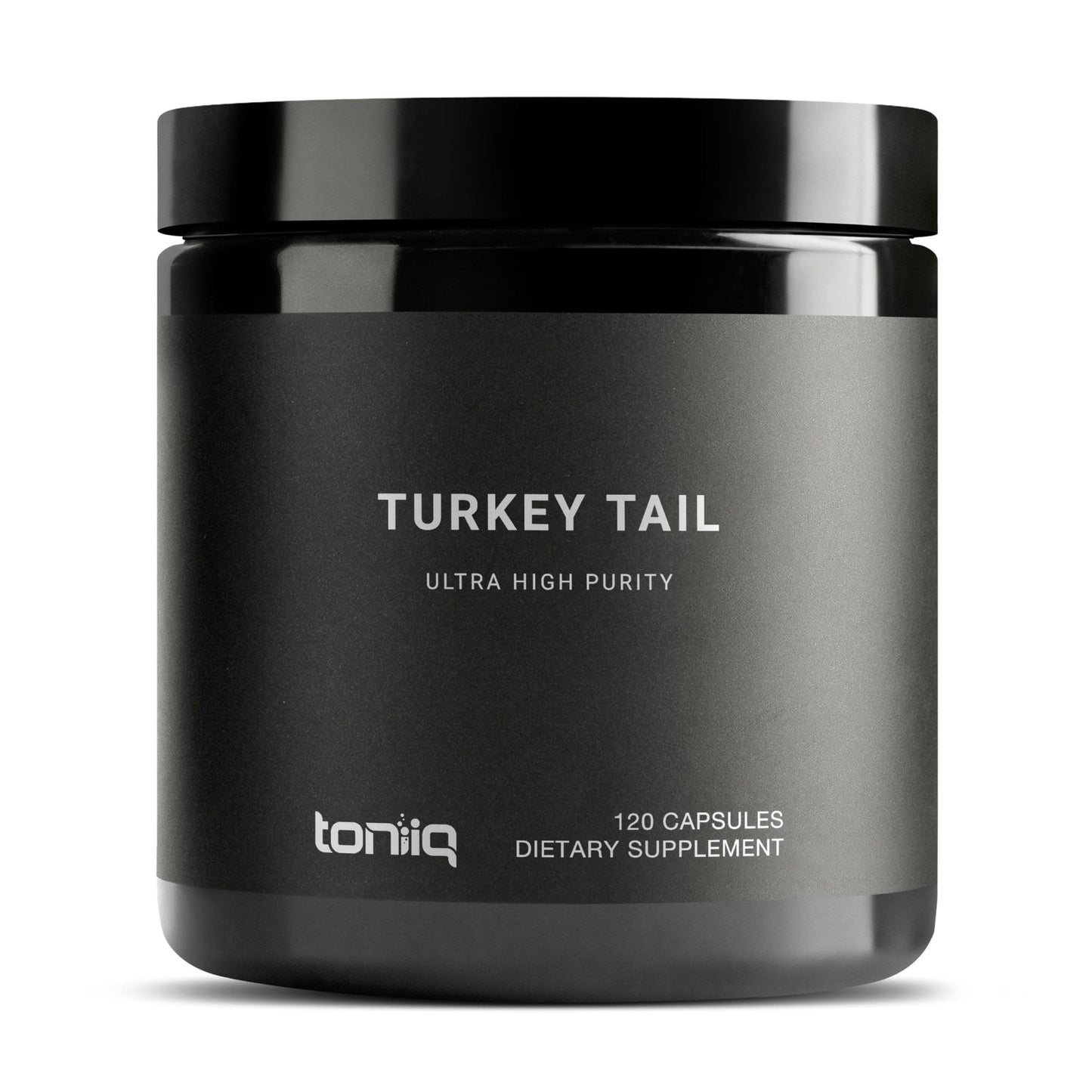 Toniiq Turkey Tail Mushroom Capsules - Ultra High Potency with 20% Beta Glucans - Highly Concentrated - Third-Party Lab Tested - 120 Capsules - Maple Wellness Supplements